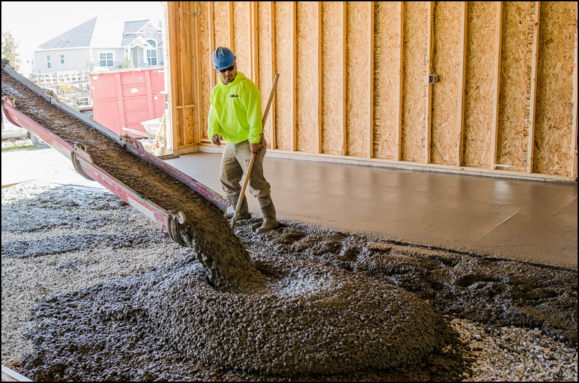 Flatwork in Garage