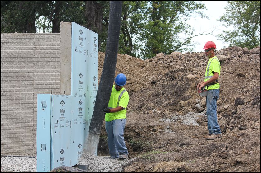 Backfilling Poured Walls